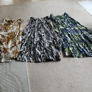3 Rayon Ruffle Dresses for one price